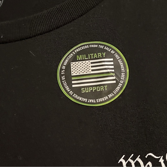 NWOT Howitzer Patriot We The People Men's Black T-Shirt Men's Size2X 100% Cotton - Picture 2 of 5